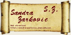 Sandra Žarković vizit kartica